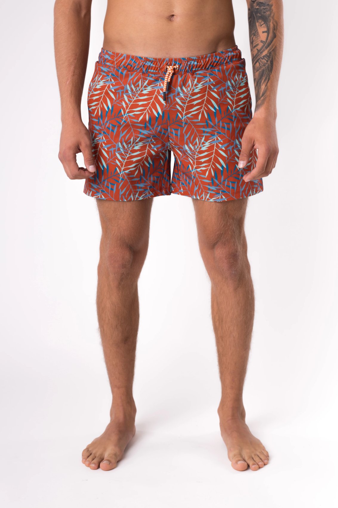 Orange swimming trunks online